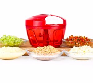 Best Manual Food Chopper 485ml | Tenta Kitchen Easy & Powerful Meat & Veg Slicer
