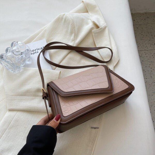 Stone Pattern Square Bag All-match One-shoulder High Sense - Image 4