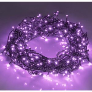 200pcs 66ft Halloween Fairy String Lights 8 Lighting Modes Mini Plug-in String Lights Indoor And Outdoor Christmas Garden Wedding Party Decoration Purple